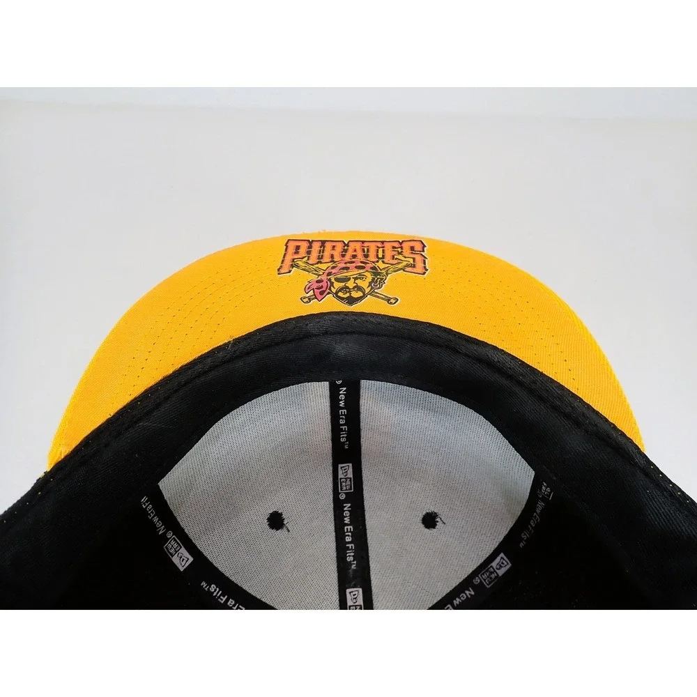 New‎ Era 9FIFTY Pittsburgh Pirates Snapback Hat Black Yellow Paint Drip MLB